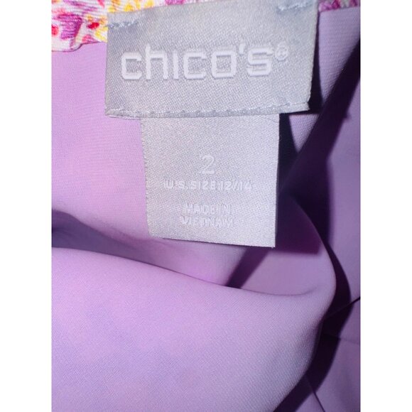 Chicos Duster Boho Multicolor Open Front Kimono Jacket Size 12/14 Gypsy Hippie - Picture 6 of 9